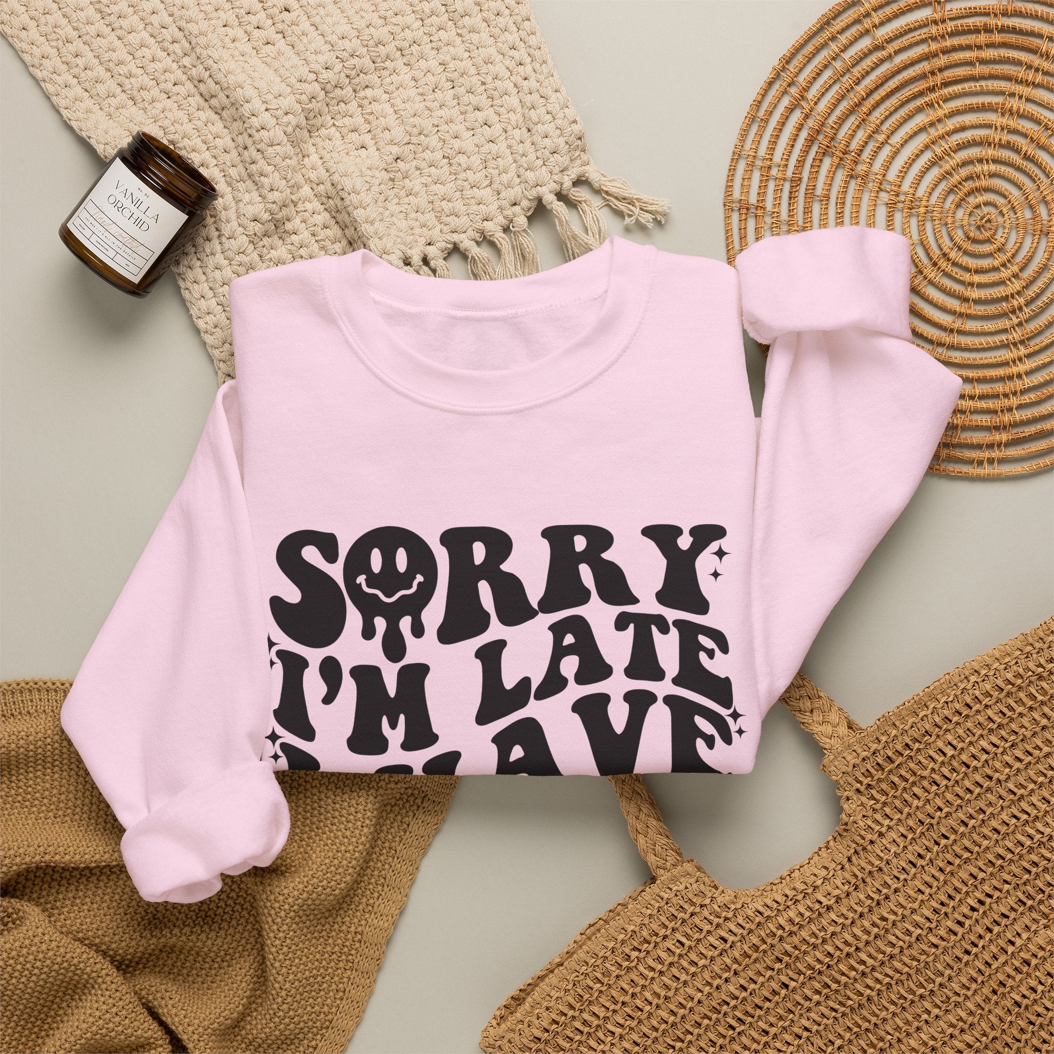 Sorry I'm Late I Have Kids — Funny Parenting Crewneck