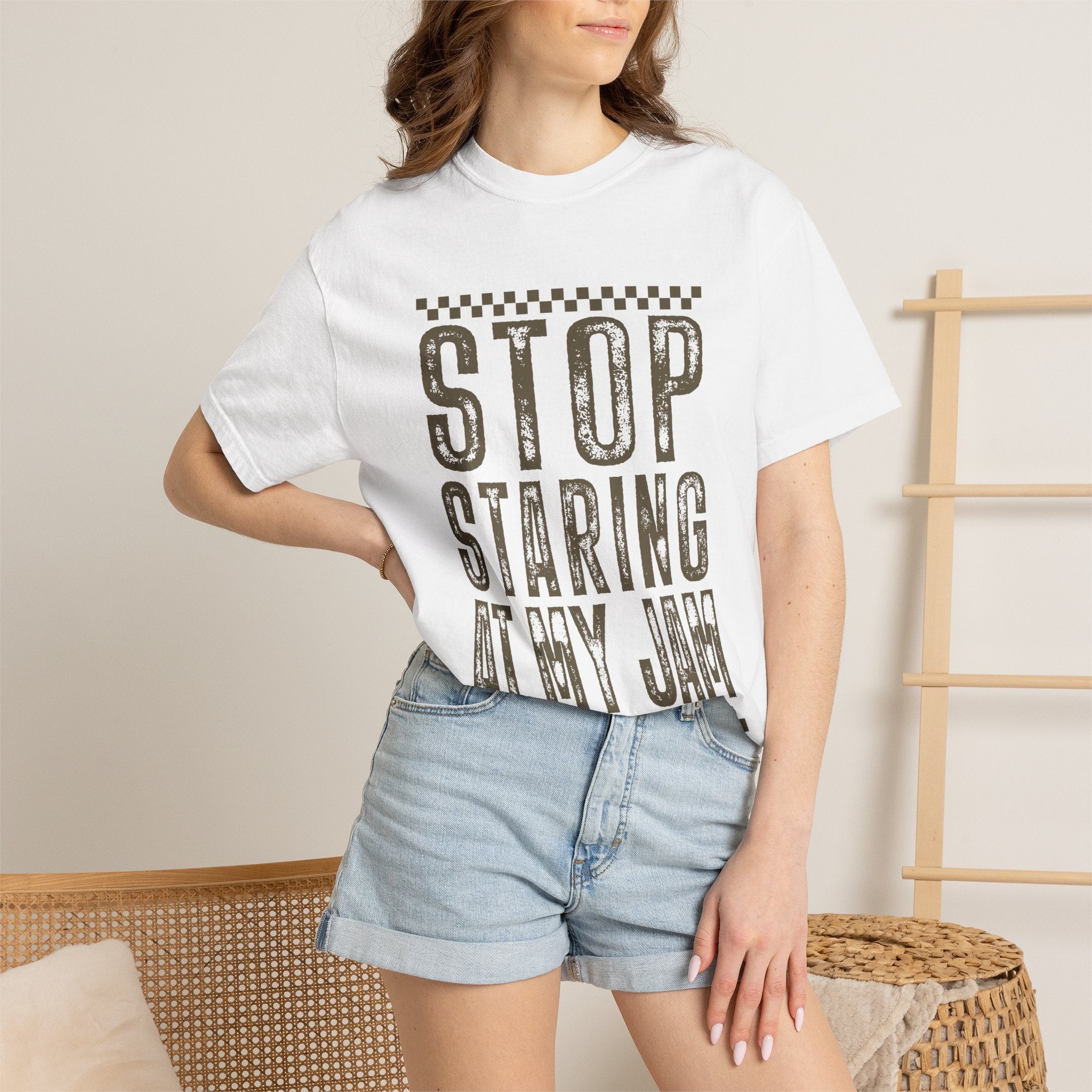 Stop Staring At My Jam Funny T-Shirt