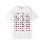 Red, White & Blue Ribbon Pattern T-shirt