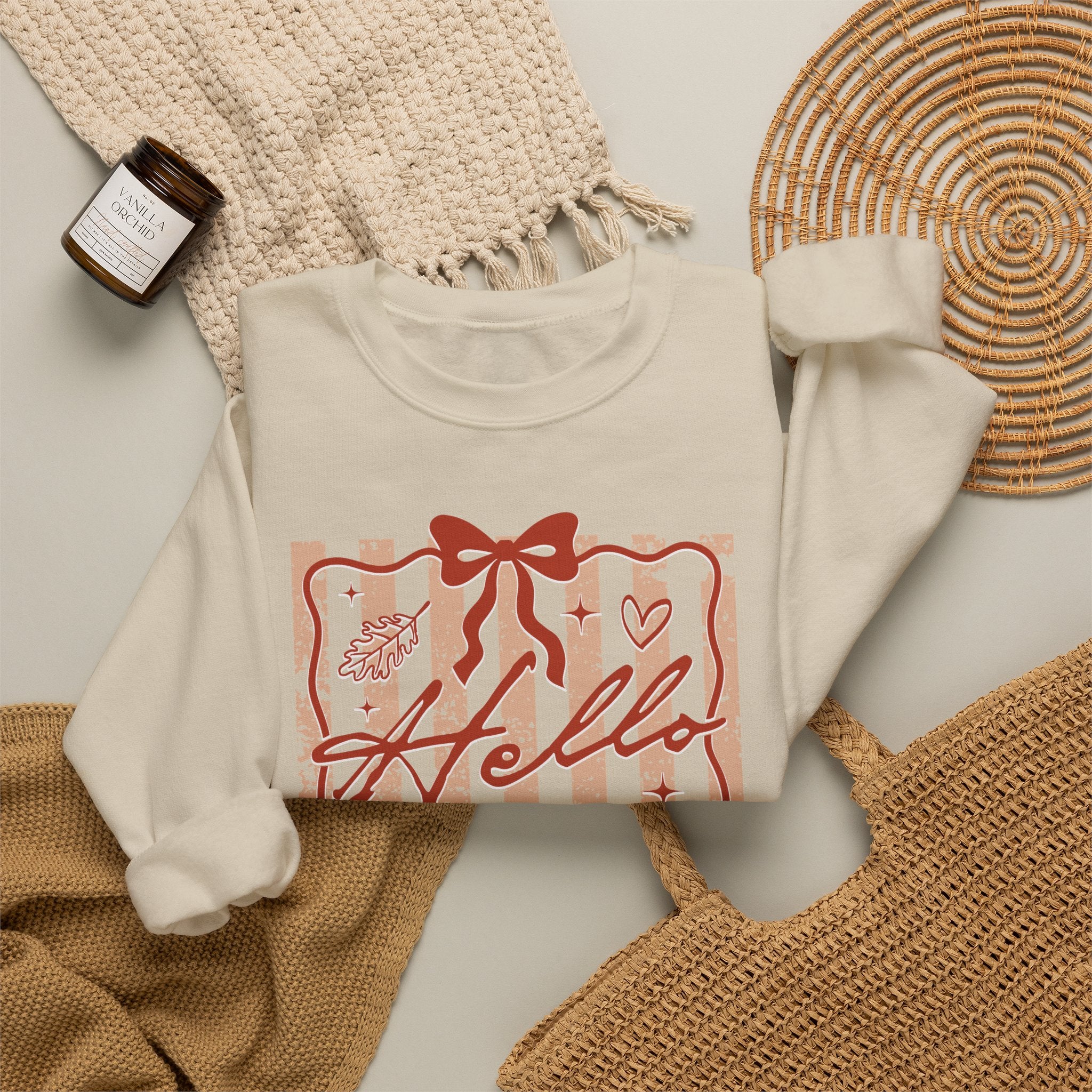 Hello Fall Crewneck Sweatshirt