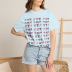 Red, White & Blue Ribbon Pattern T-shirt