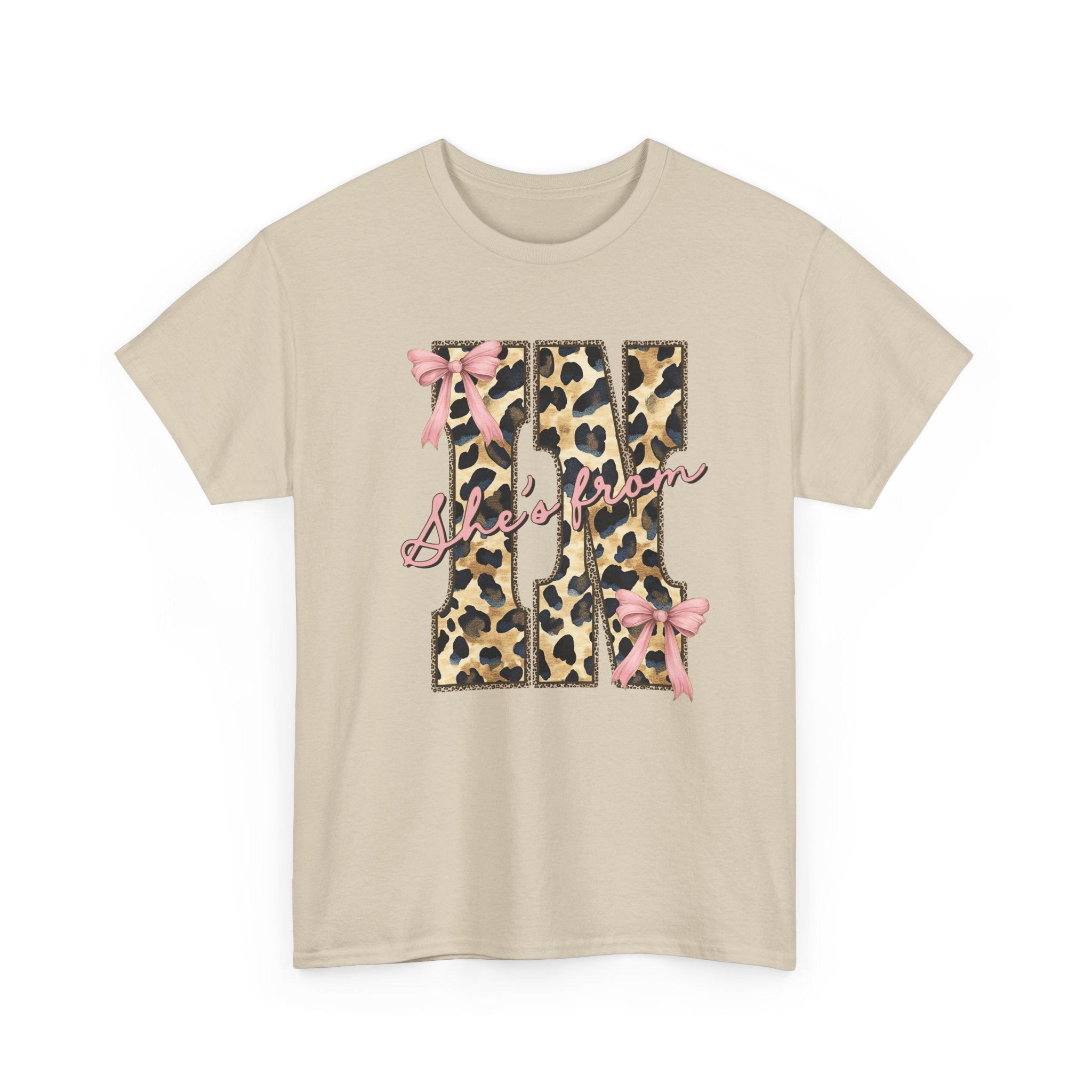 Leopard 'She's From' IN T-shirt