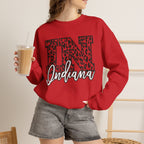 Indiana Leopard Print IN Crewneck