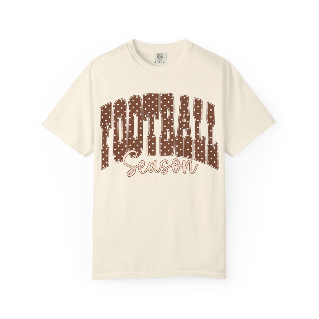 Football Season Retro Polka Dot Graphic T-Shirt