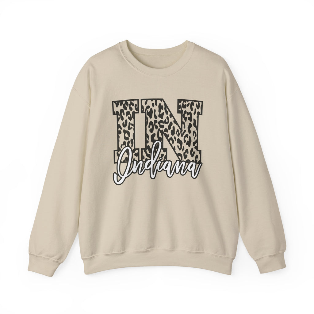 Indiana Leopard Print IN Crewneck