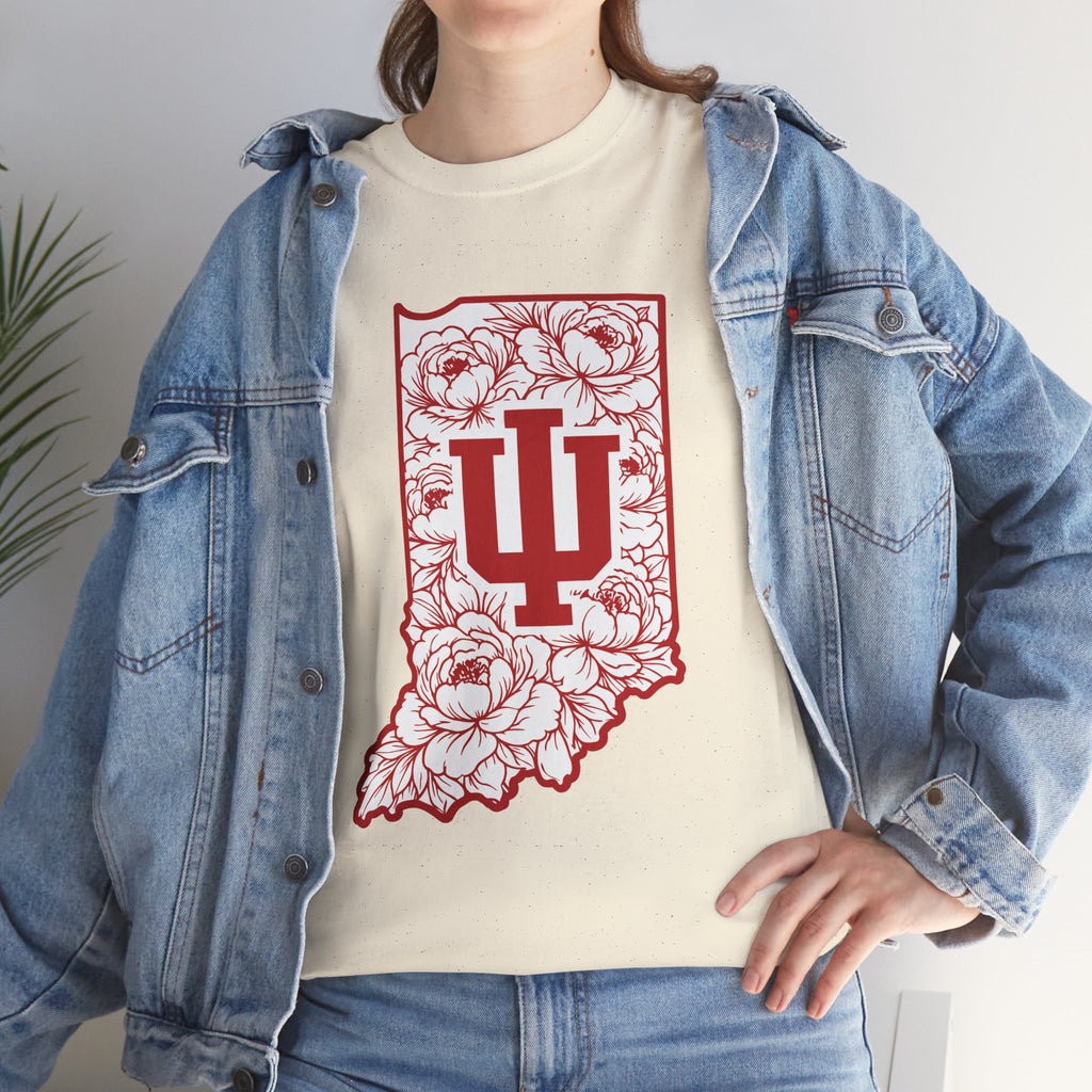 Indiana Floral State Tee