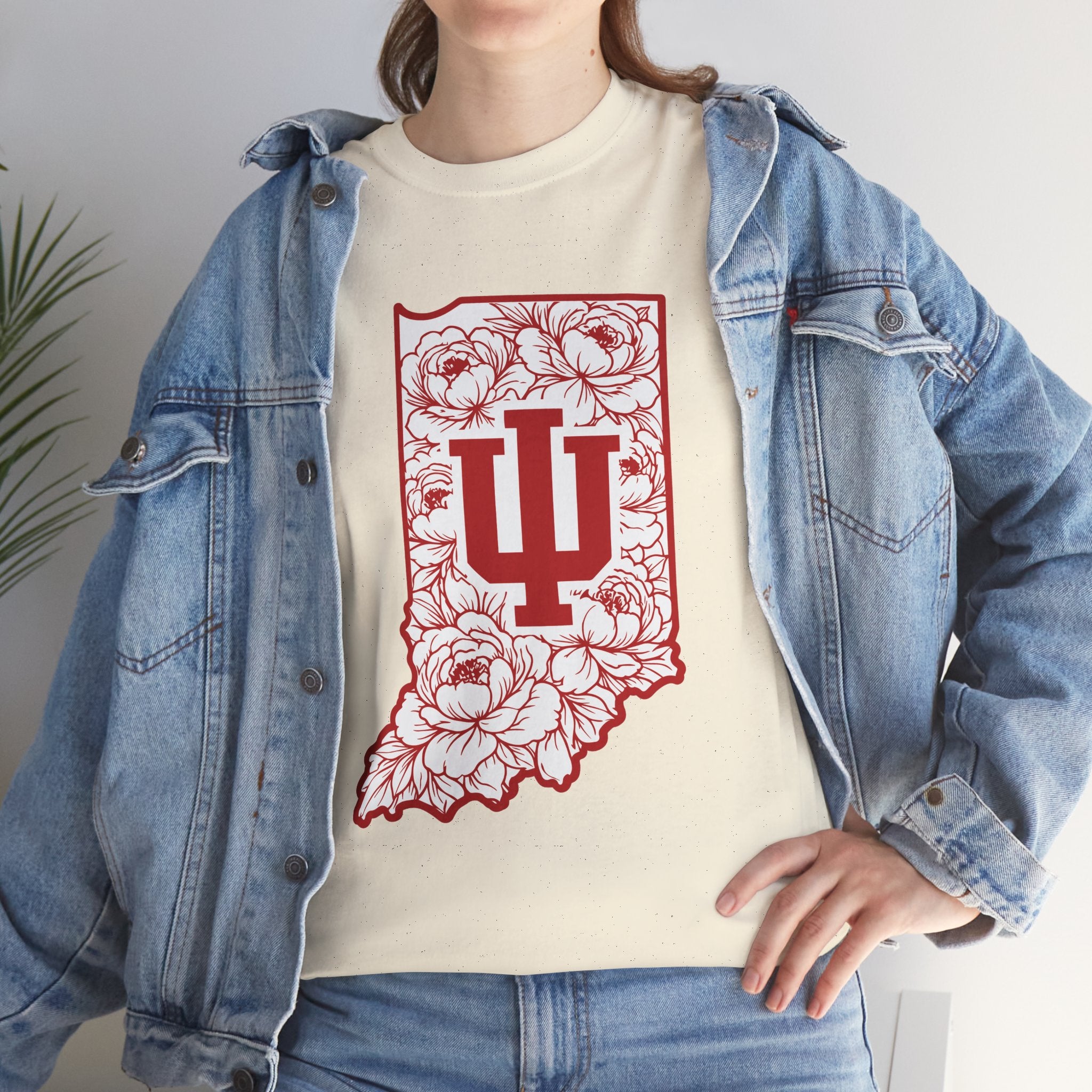 Indiana Floral State Tee