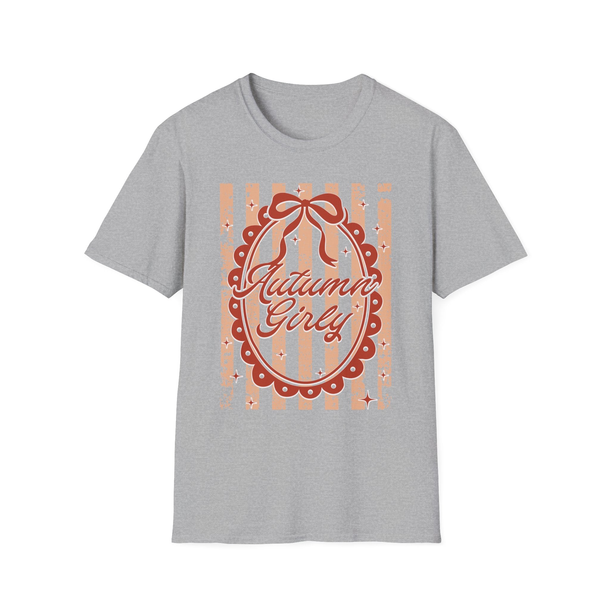 Autumn Girly Vintage Ribbon Fall T‑Shirt