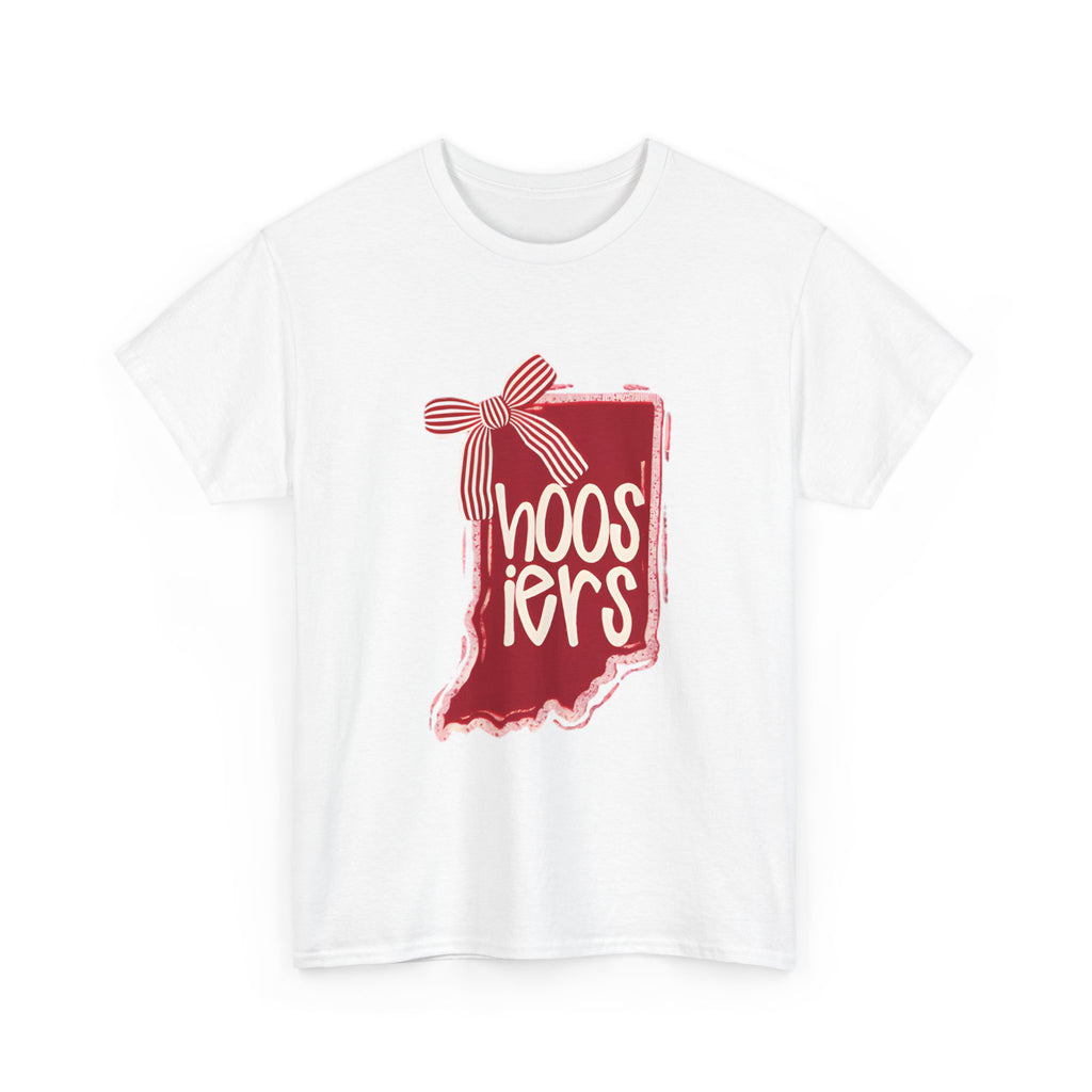 Indiana Hoosiers State with Bow Tee