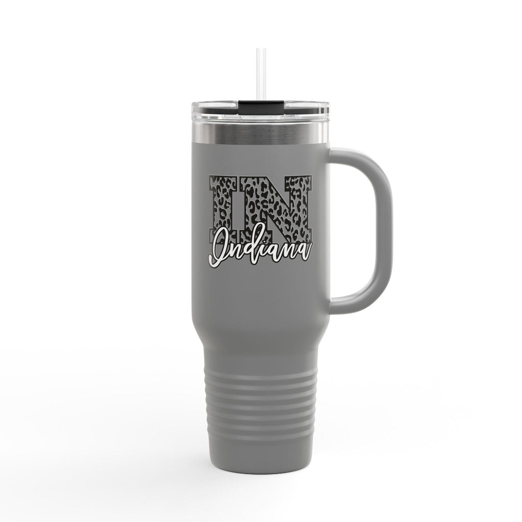 IN Leopard Print 40oz Insulated Travel Mug