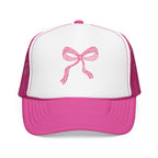 Pink Bow- Foam Trucker Hat