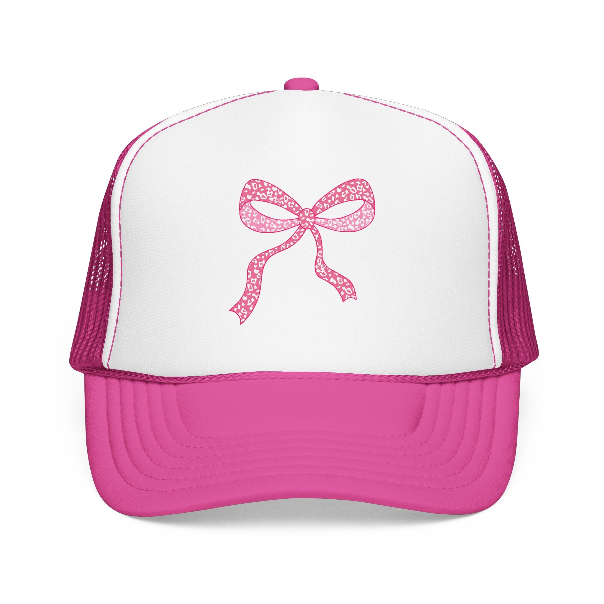 Pink Bow- Foam Trucker Hat