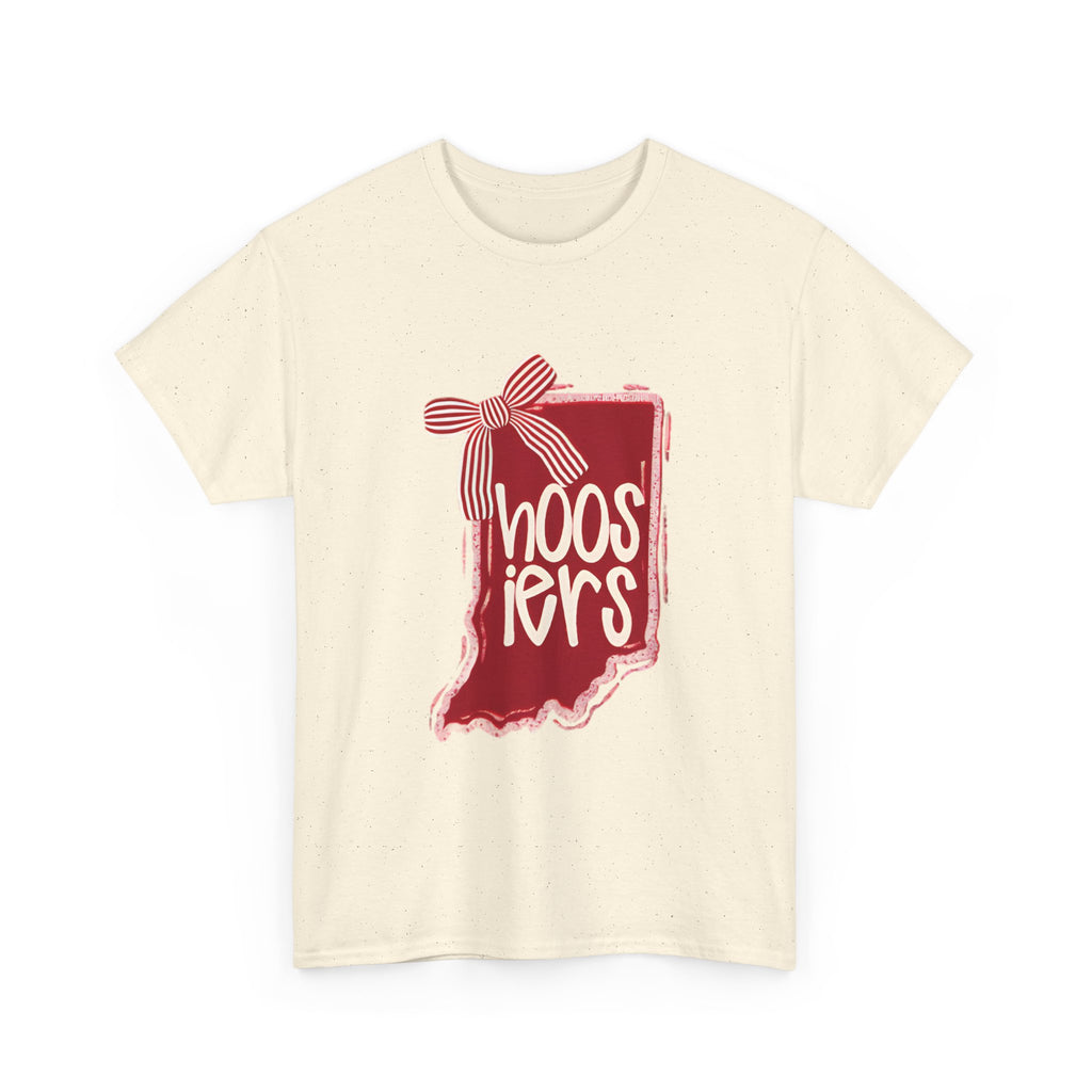 Indiana Hoosiers State with Bow Tee