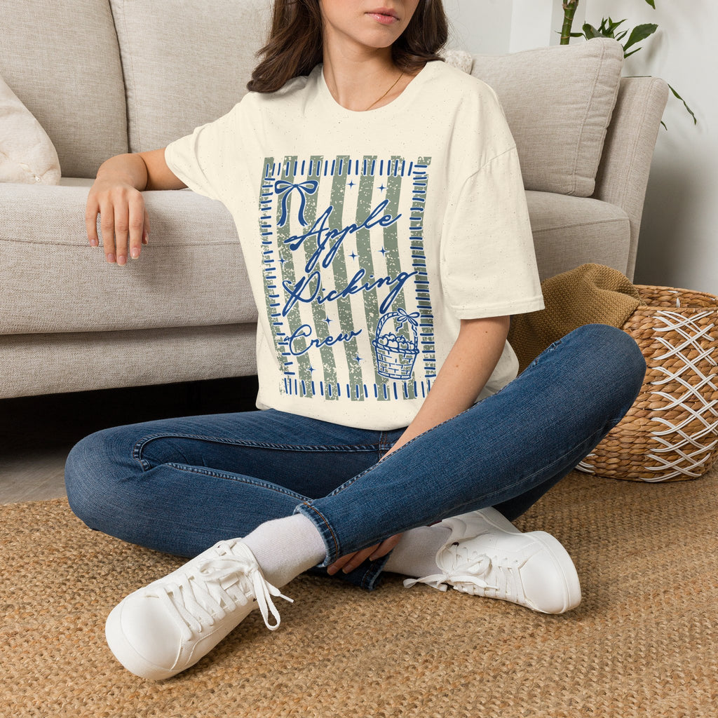 Apple Picking Club Striped Graphic Tee