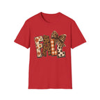 'FALL' Leopard & Plaid Bow T-Shirt