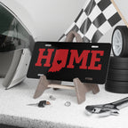 Indiana HOME Red Vanity License Plate
