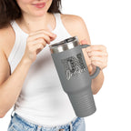 IN Leopard Print 40oz Insulated Travel Mug