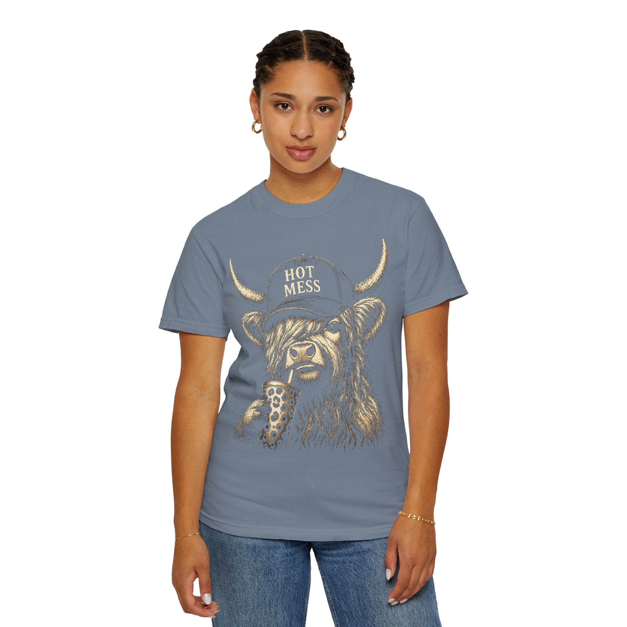 HOT MESS- Unisex Garment-Dyed T-shirt