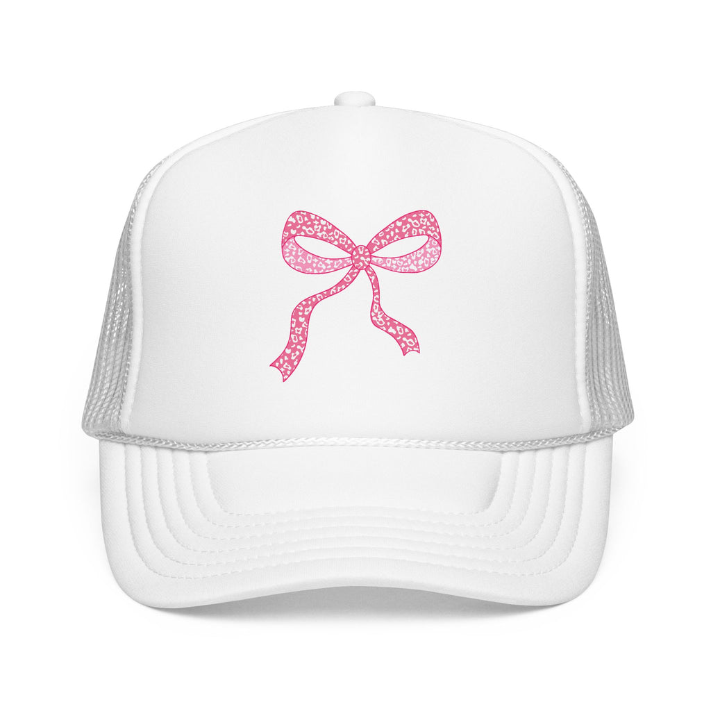 Pink Bow- Foam Trucker Hat