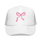 Pink Bow- Foam Trucker Hat