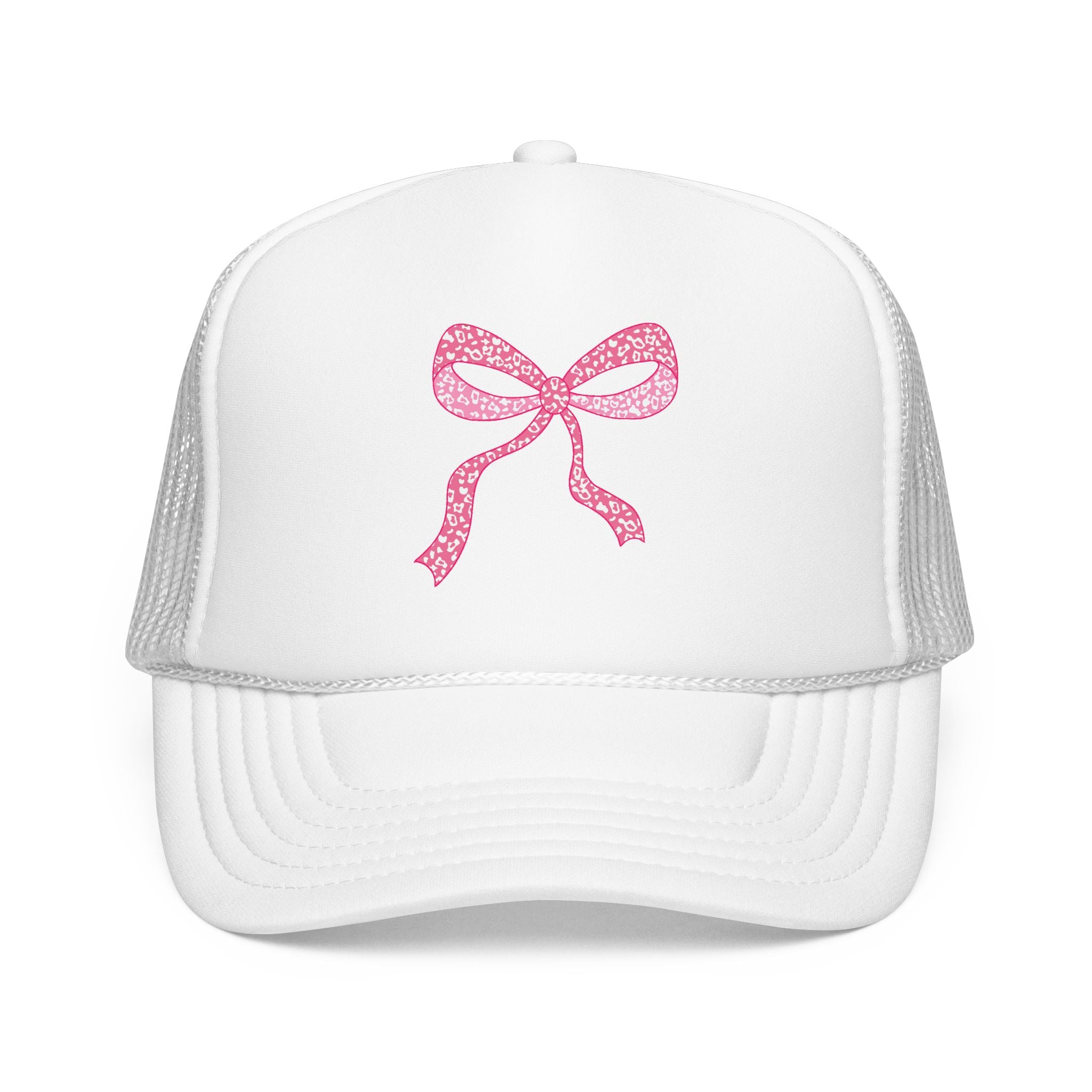 Pink Bow- Foam Trucker Hat