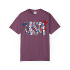 USA Floral Graphic T-Shirt