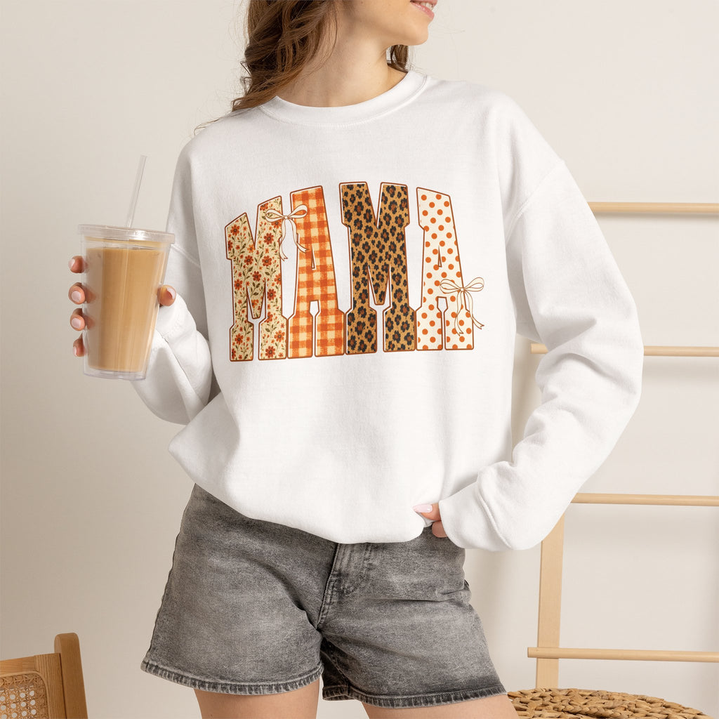 Mama Patchwork Crewneck Sweatshirt