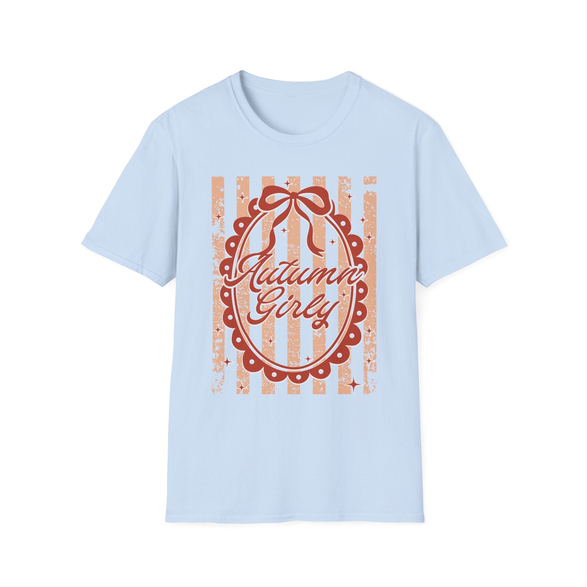 Autumn Girly Vintage Ribbon Fall T‑Shirt