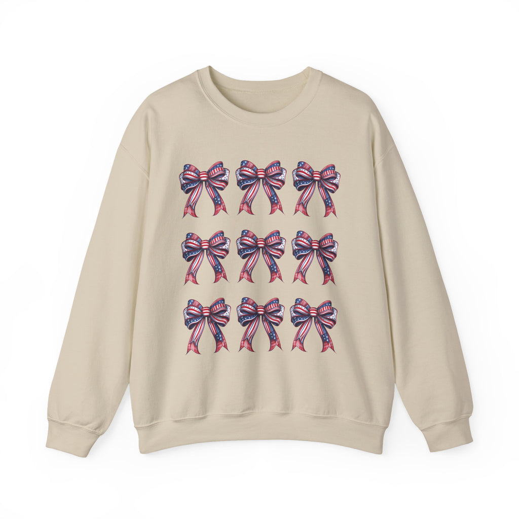 Bow Pattern Crewneck Sweatshirt