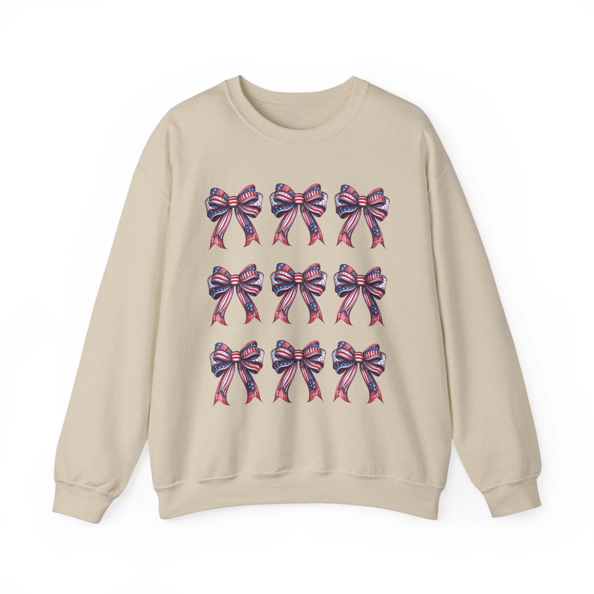 Bow Pattern Crewneck Sweatshirt