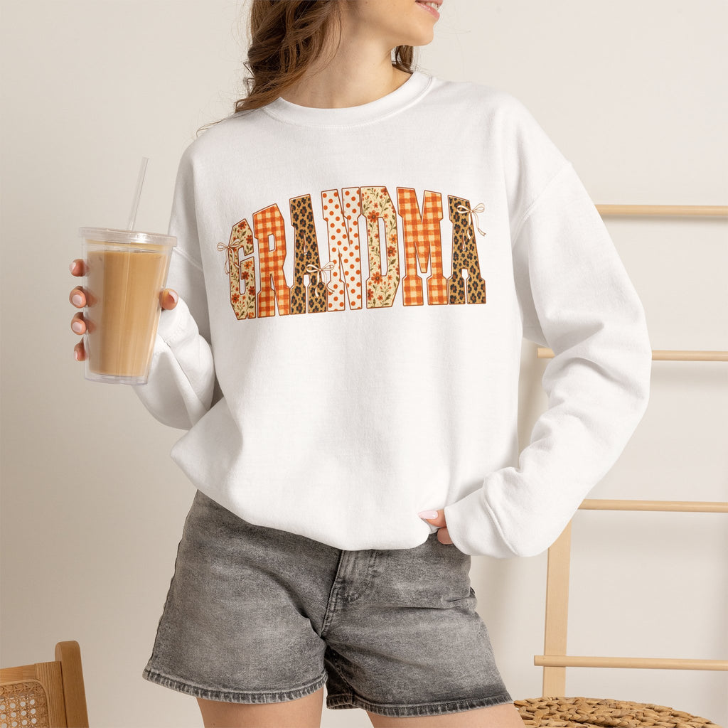 Grandma Patchwork Crewneck Sweatshirt