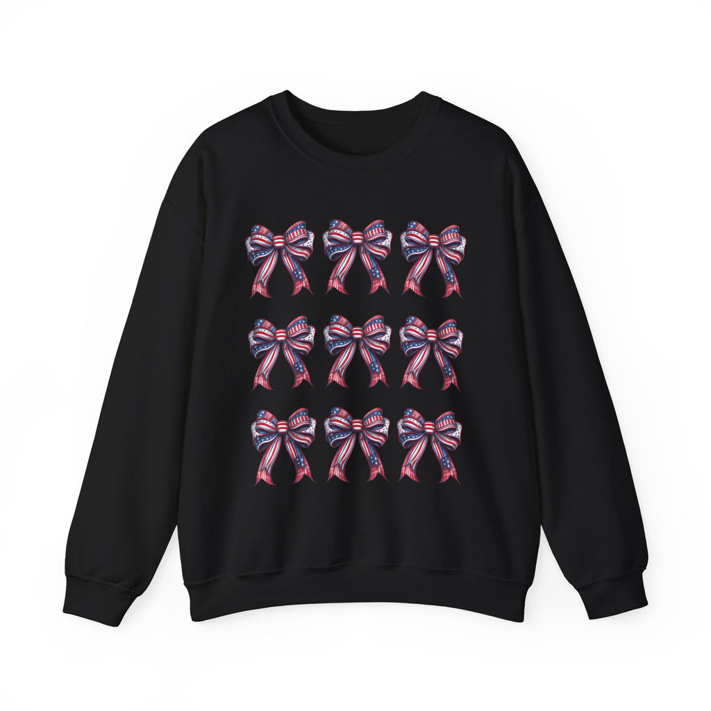 Bow Pattern Crewneck Sweatshirt