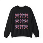Bow Pattern Crewneck Sweatshirt