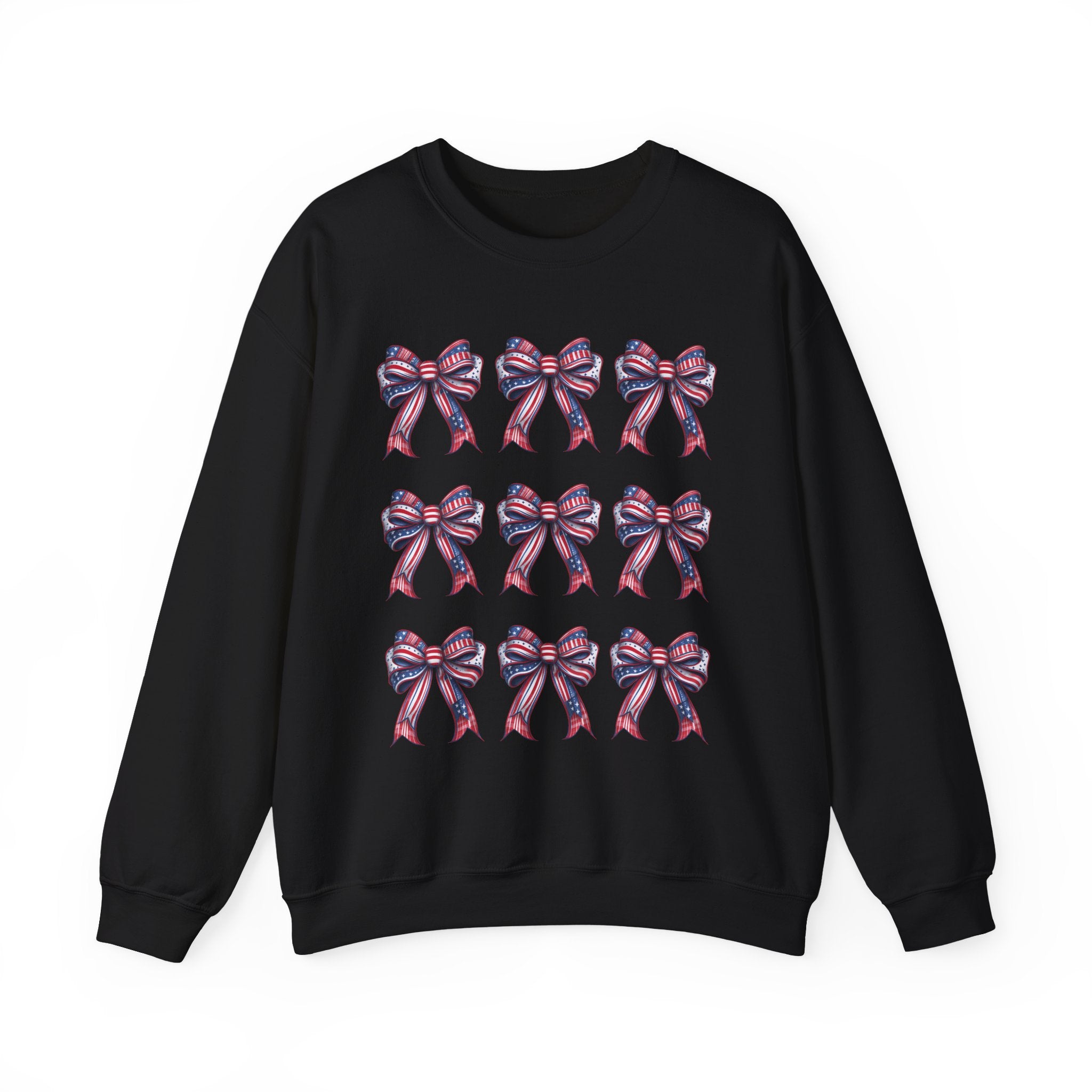 Bow Pattern Crewneck Sweatshirt