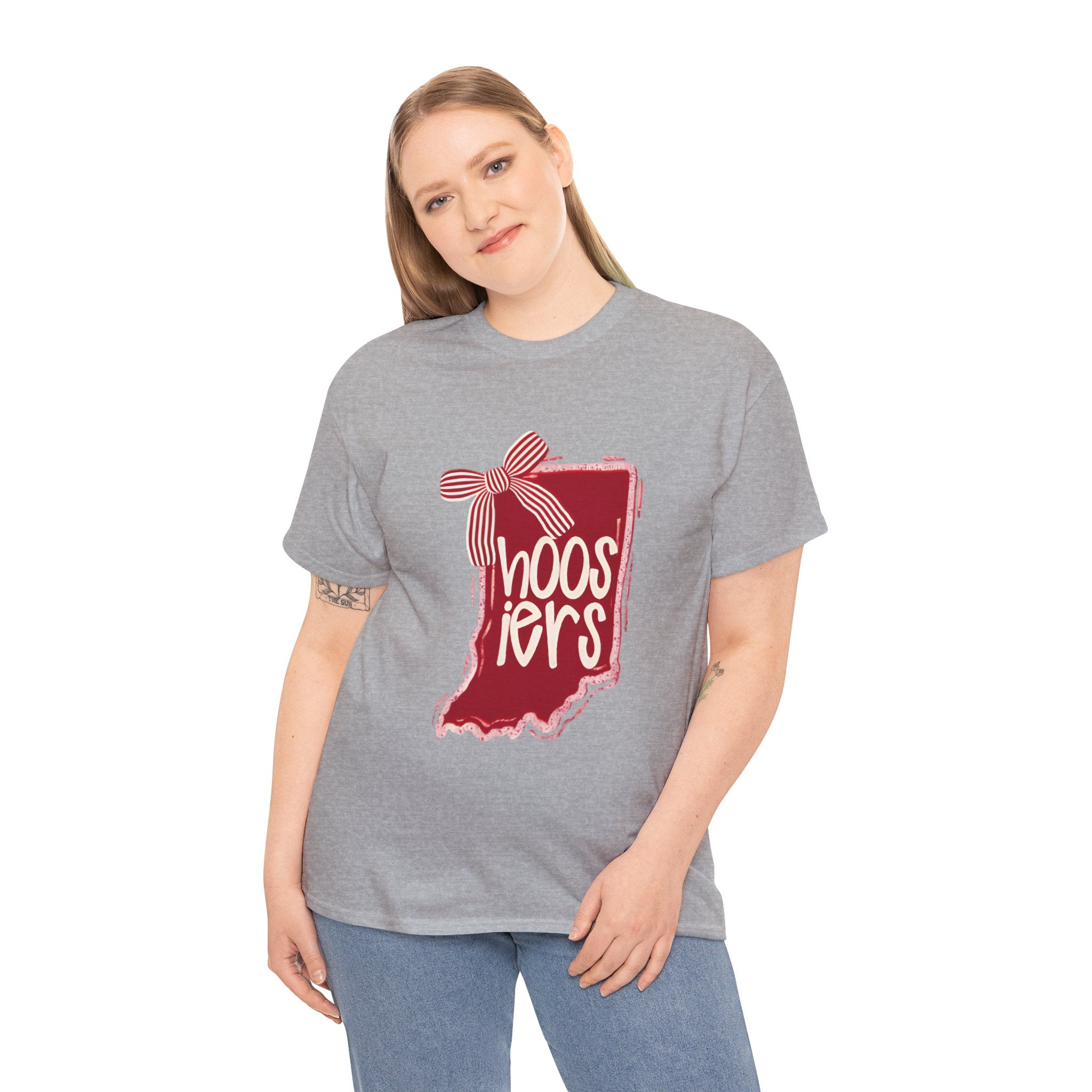 Indiana Hoosiers State with Bow Tee