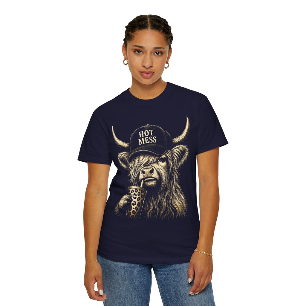 HOT MESS- Unisex Garment-Dyed T-shirt