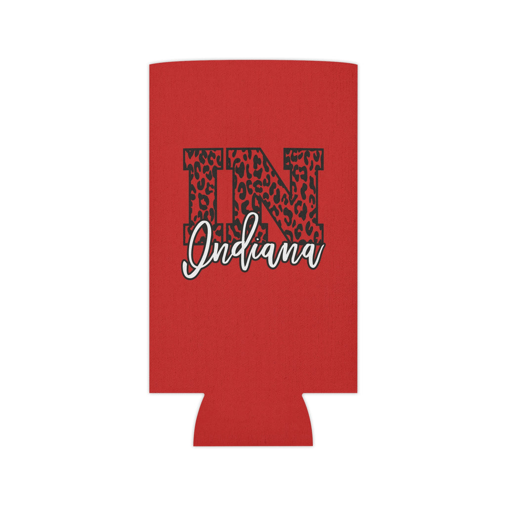 Indiana Leopard Print Double Sided Can Cooler