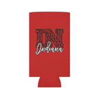 Indiana Leopard Print Double Sided Can Cooler