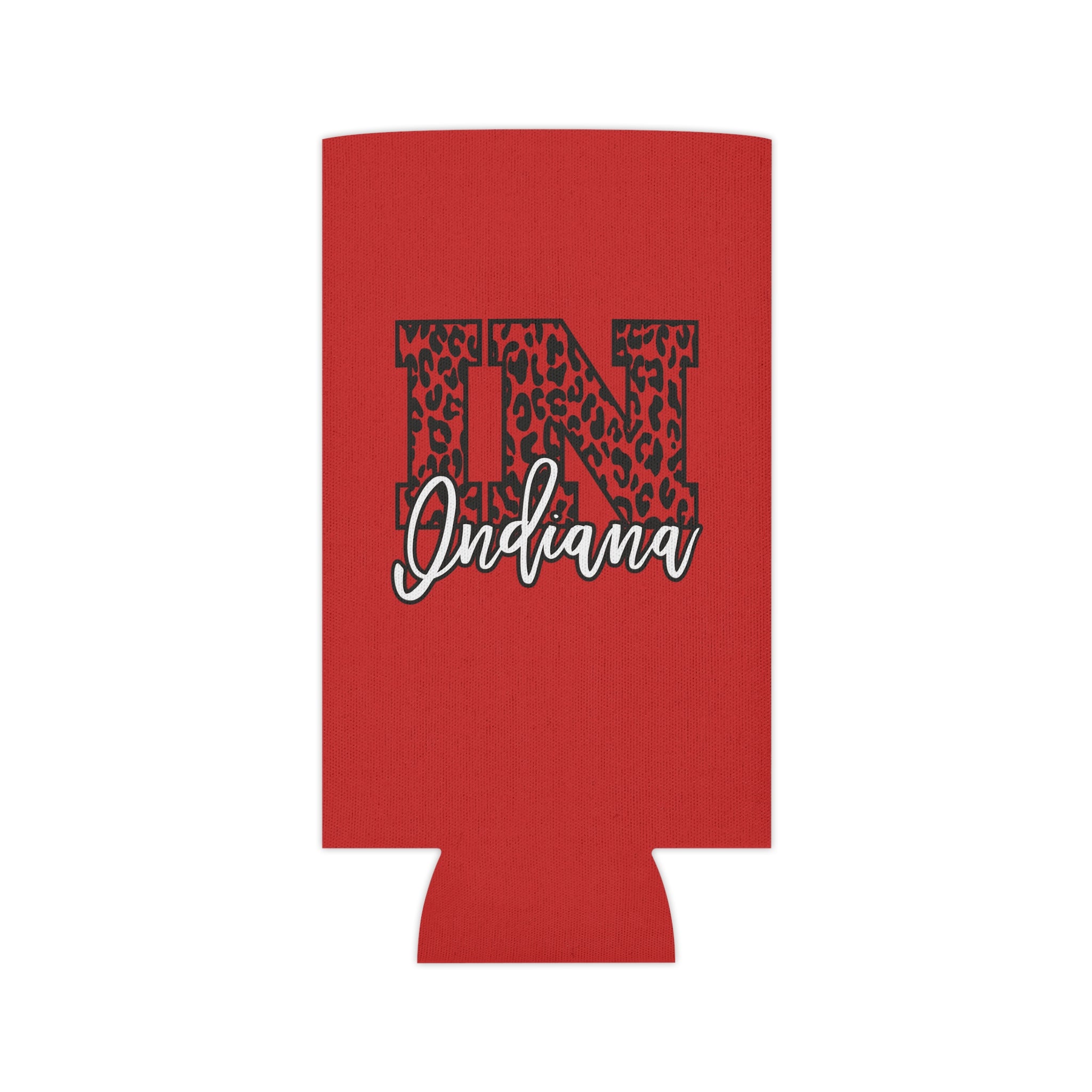 Indiana Leopard Print Double Sided Can Cooler