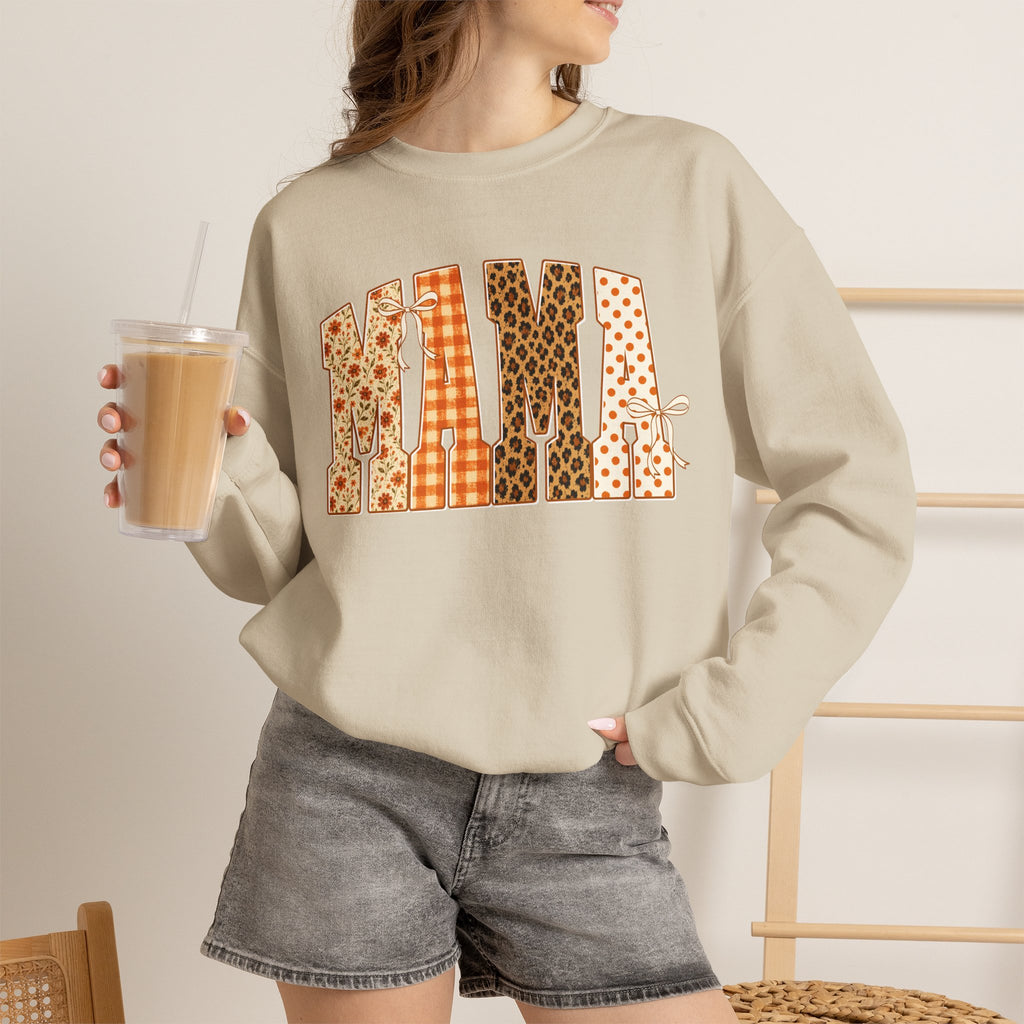 Mama Patchwork Crewneck Sweatshirt