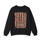 Harvest Season Striped Crewneck Sweatshirt
