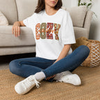 Plaid & Leopard Fall Graphic T-Shirt