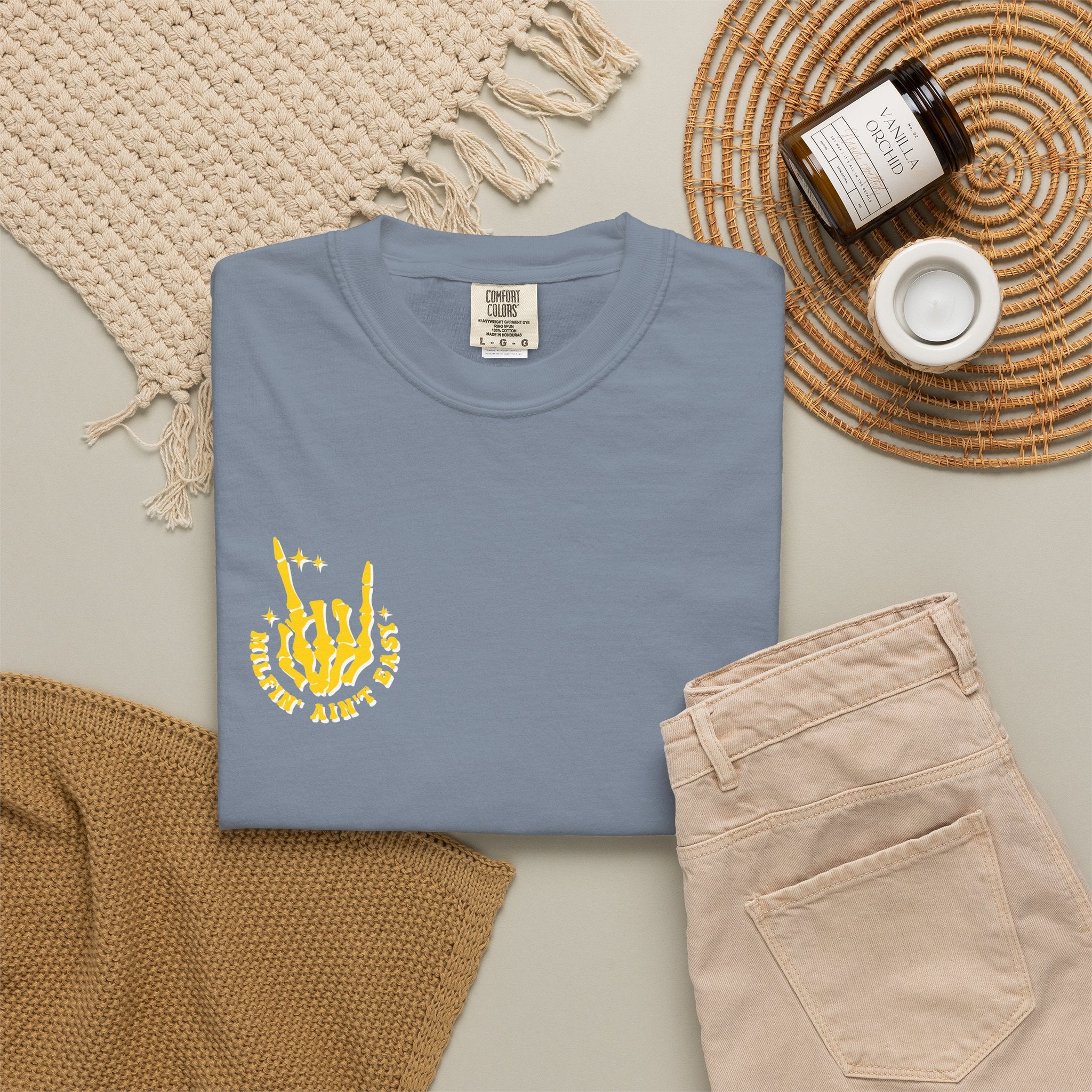 milfin aint easy- Unisex Garment-Dyed T-shirt