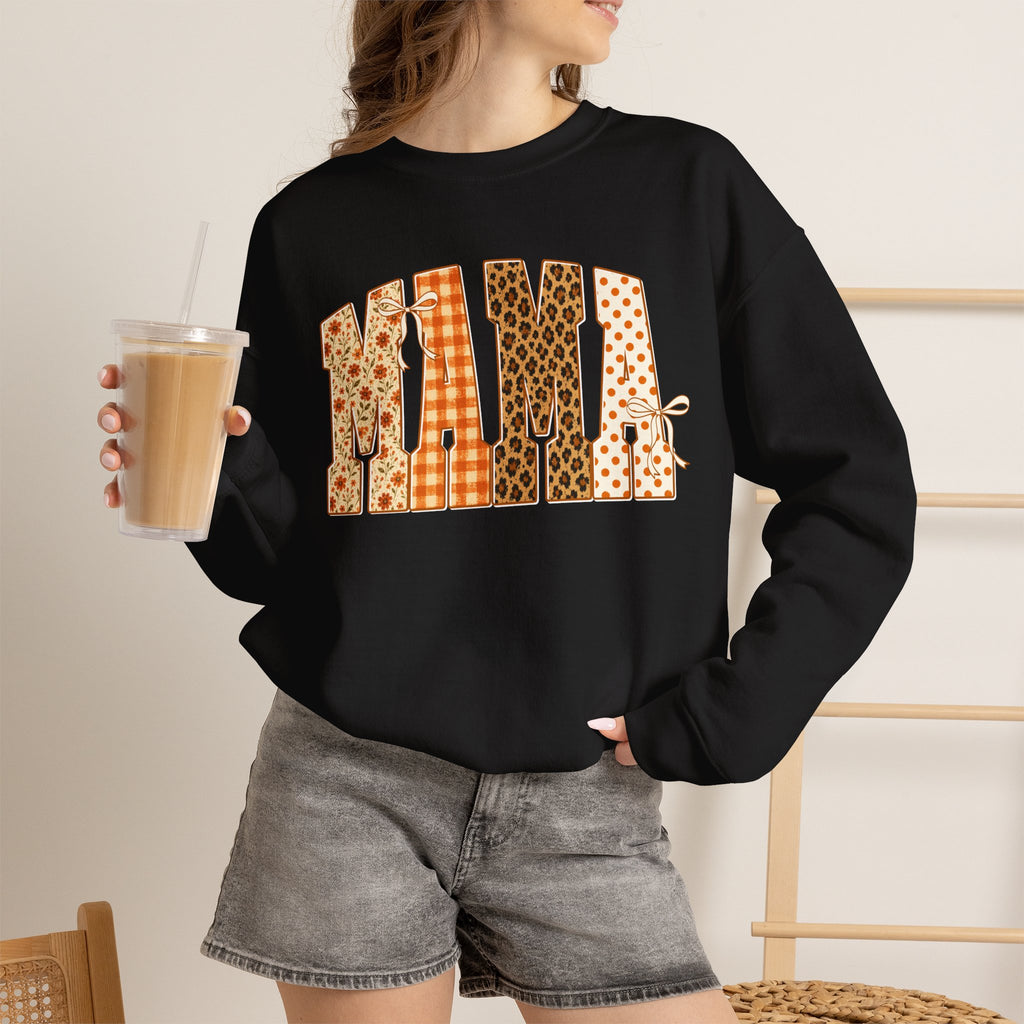 Mama Patchwork Crewneck Sweatshirt