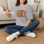 Plaid & Leopard Fall Graphic T-Shirt