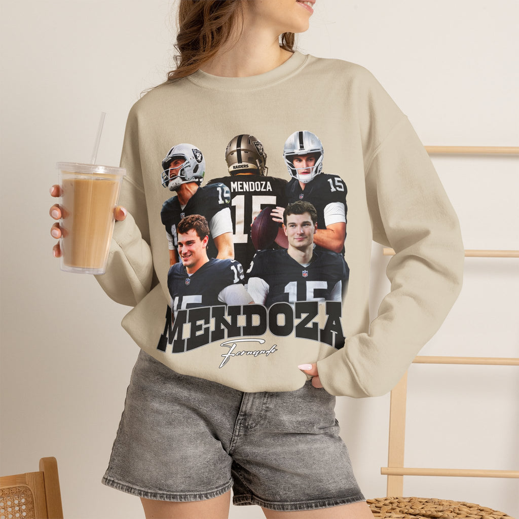 Mendoza Football Collage Crewneck