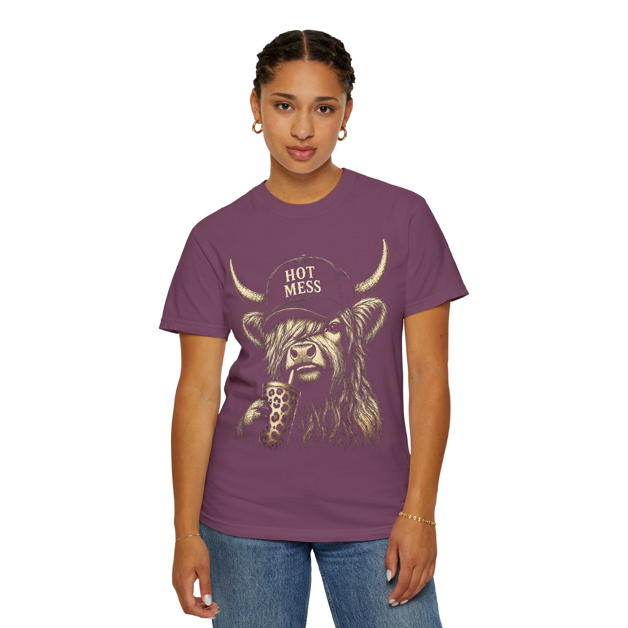 HOT MESS- Unisex Garment-Dyed T-shirt