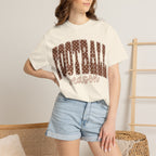 Football Season Retro Polka Dot Graphic T-Shirt