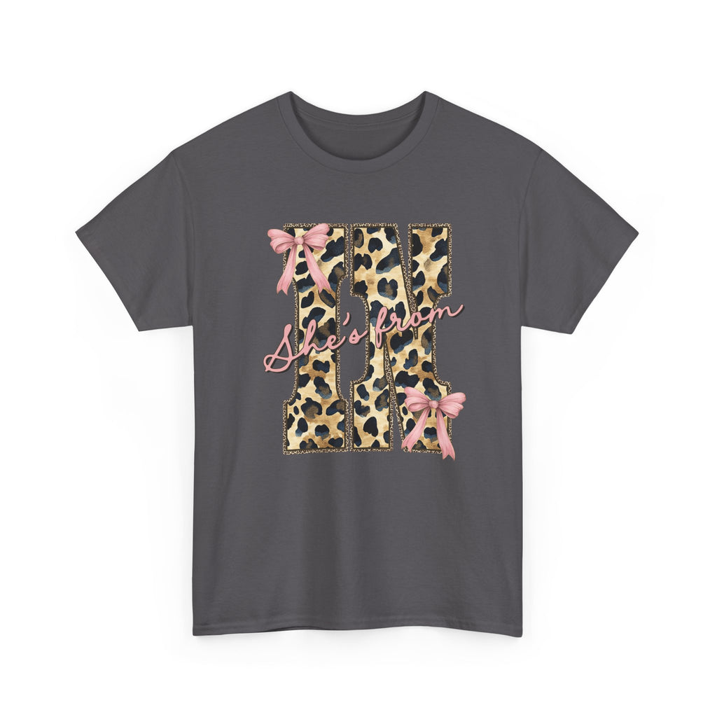 Leopard 'She's From' IN T-shirt