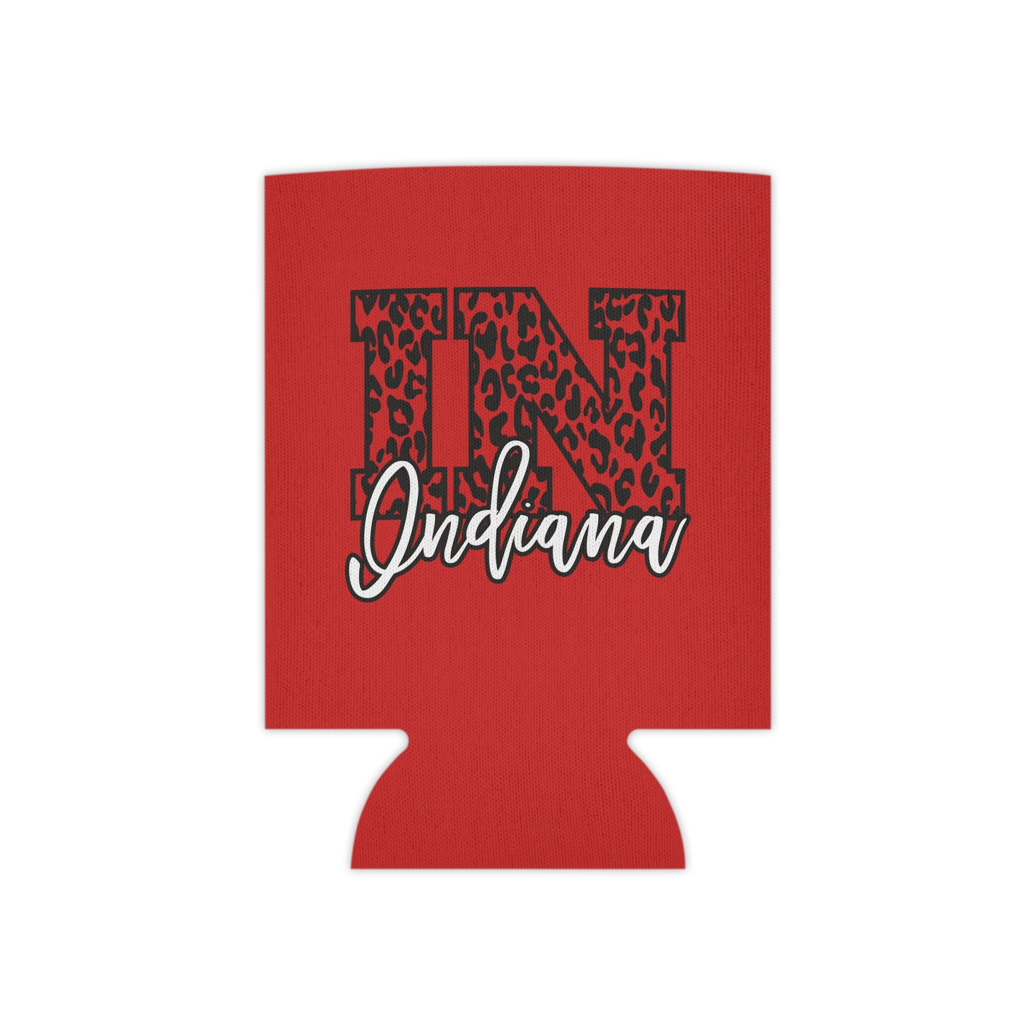 Indiana Leopard Print Double Sided Can Cooler